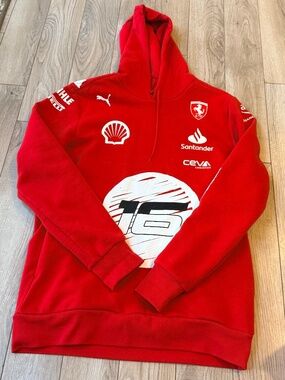 PUMA x Joshua Vides Leclerc Las Vegas GP Hoodie Size L